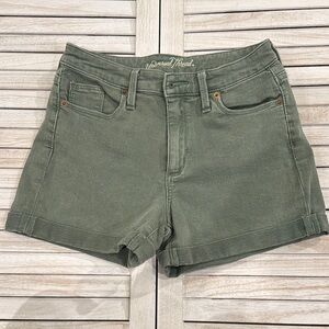 Universal Thread Women's Green Denim Shorts
